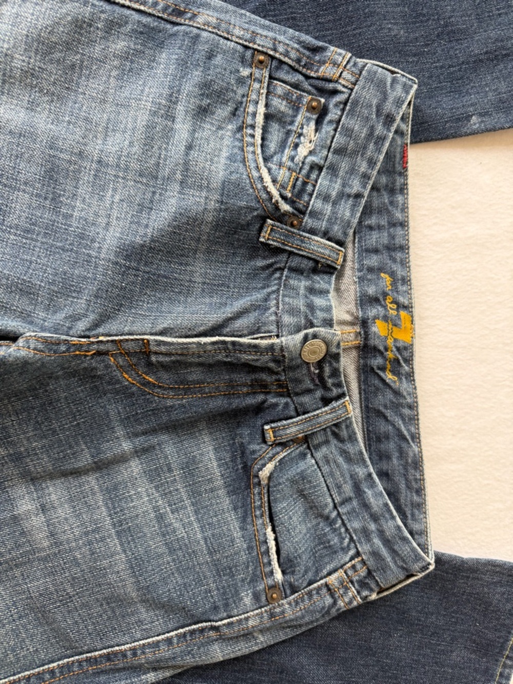 7 For All Mankind Vintage "A" Pocket
Bootcut Jeans - Made in USA - Sz 26 - Picture 15 of 15